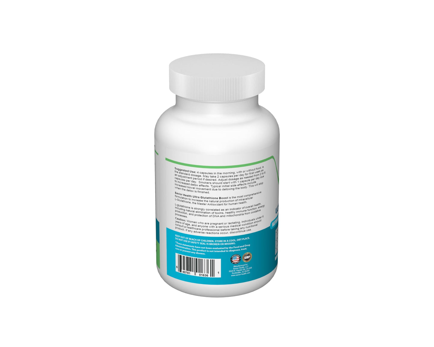 Savior Health Ultra Glutathione Boost Capsule 120 Veggie Capsules