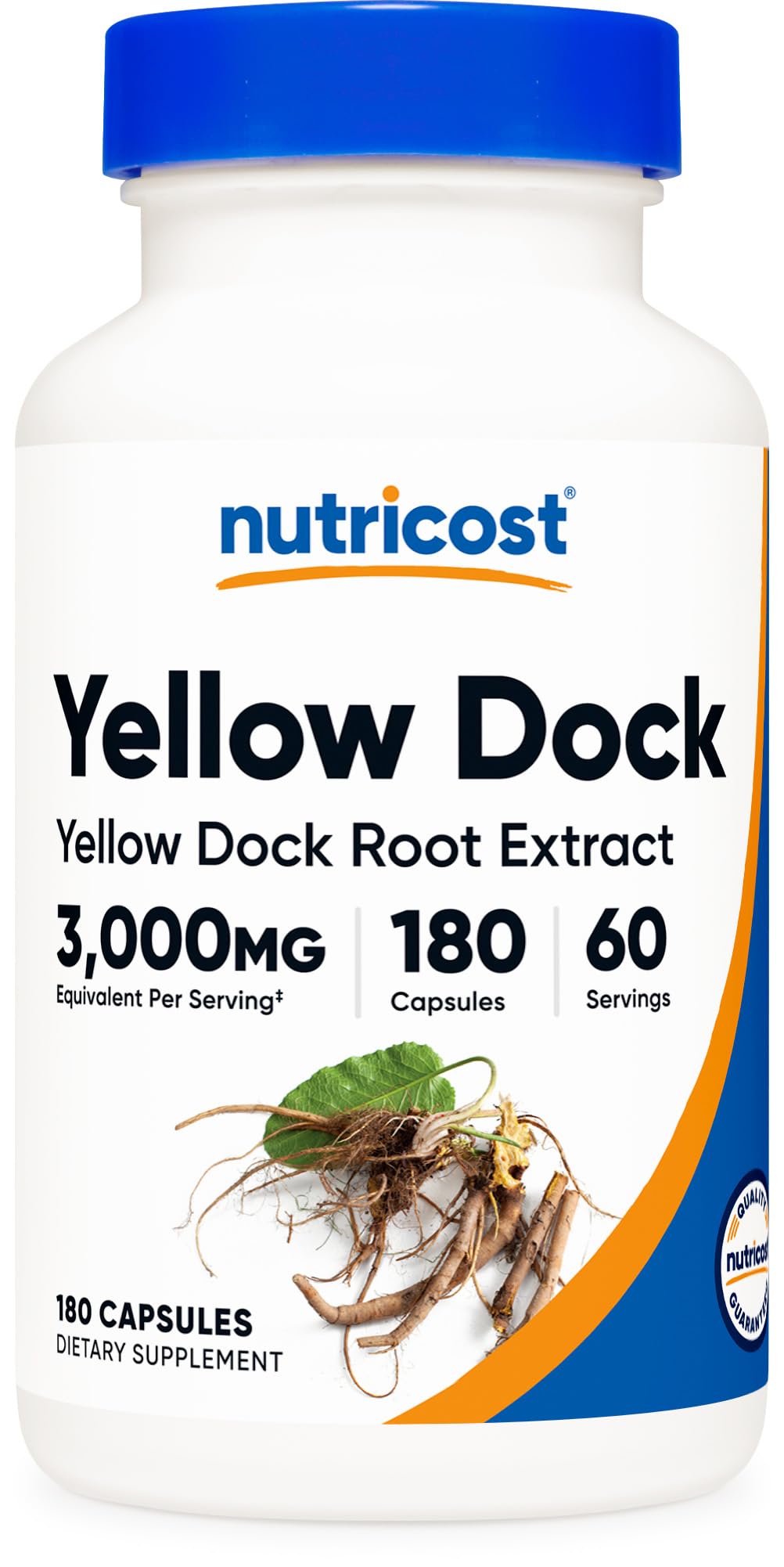 Nutricost Yellow Dock Root Extract Capsules, 180 Count