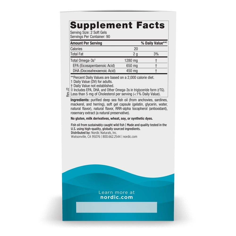 Nordic Naturals Ultimate Omega Softgels 180