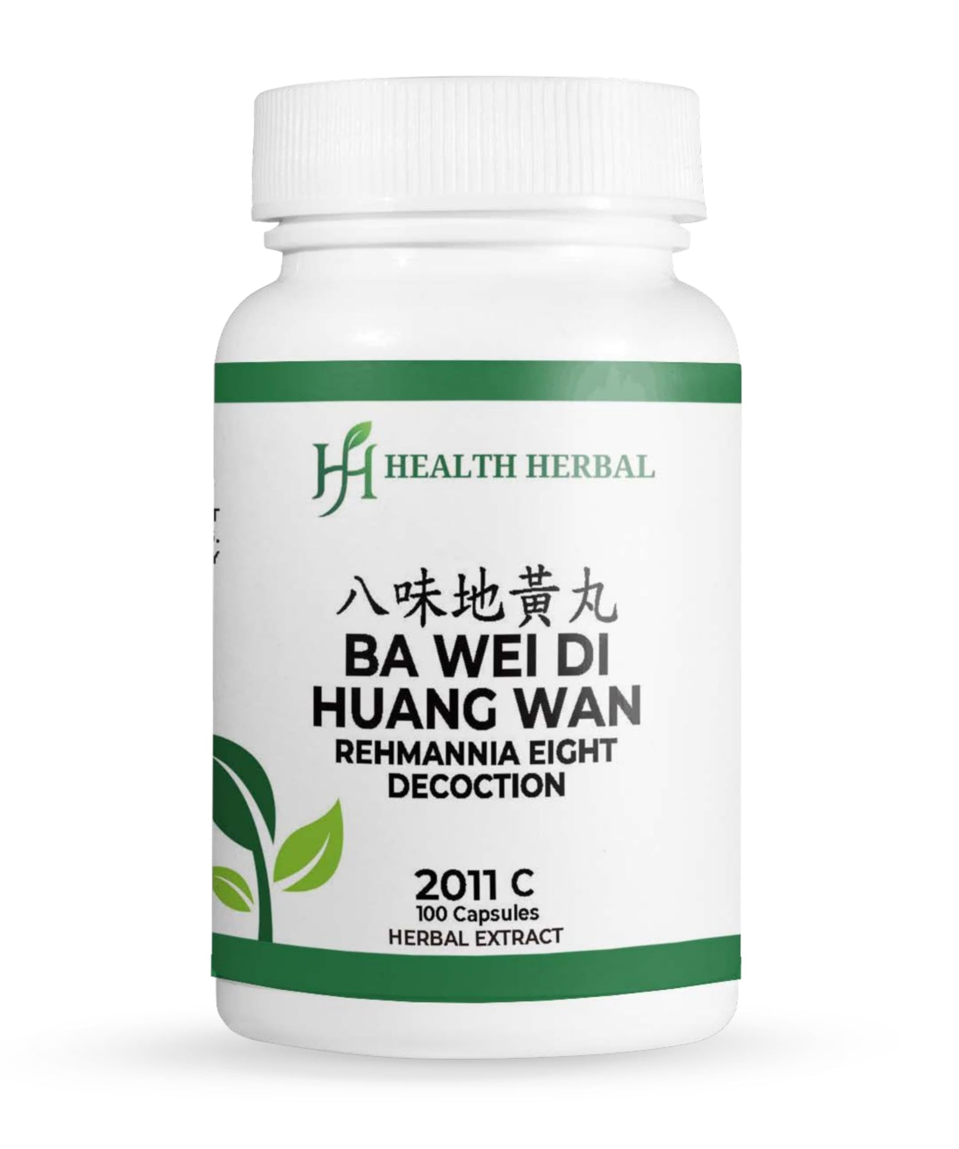 Health Herbal Ba Wei Di Huang Wan/Rehmannia Eight Decoction Capsules, 100 Capsules