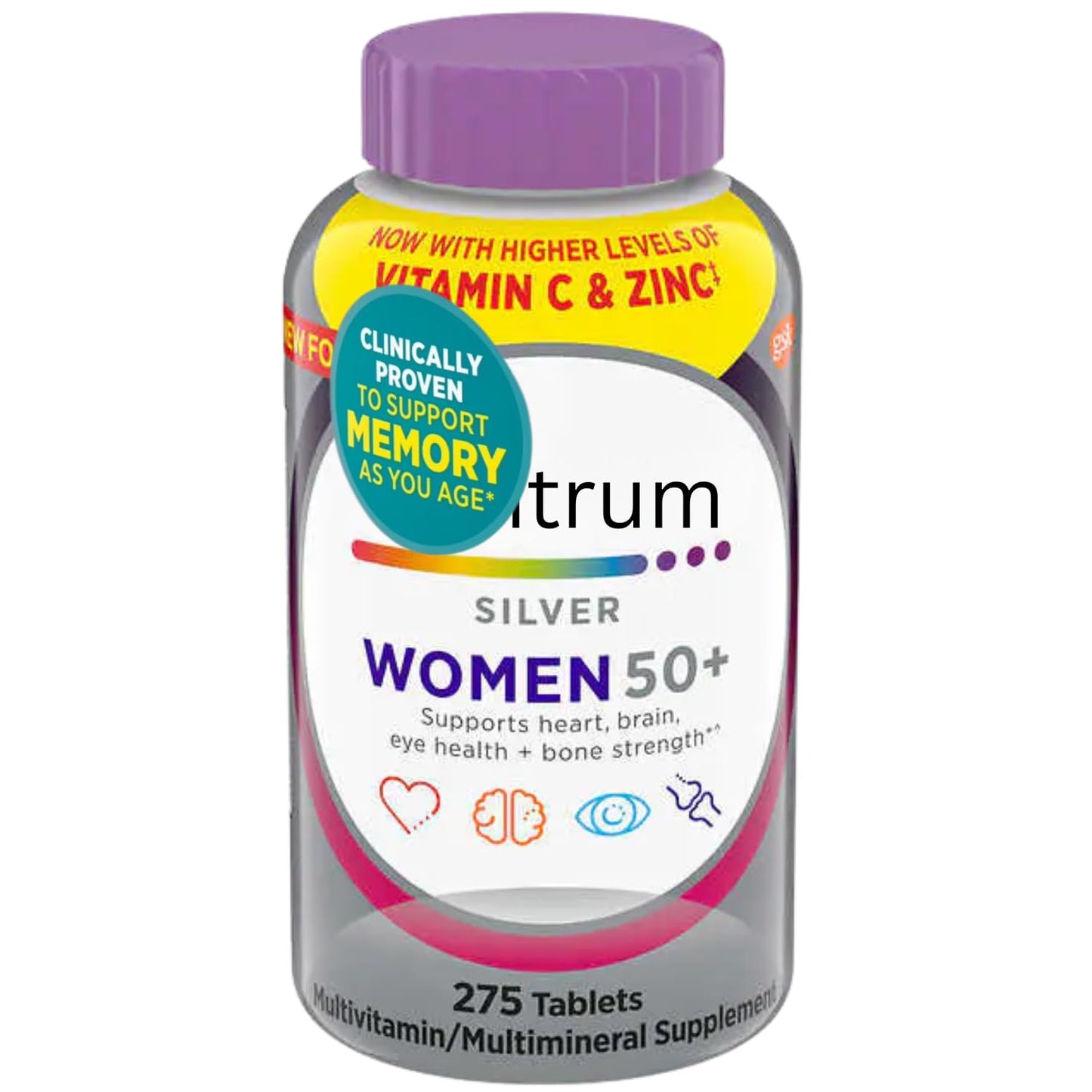 Generic Silver Womens 50 Plus Vitamins Multivitamin Supplement for Women 50 Plus Tablet 275 Count