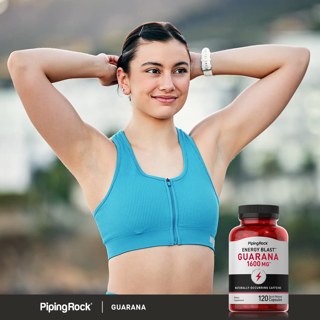 Piping Rock Guarana Capsules 120 Count