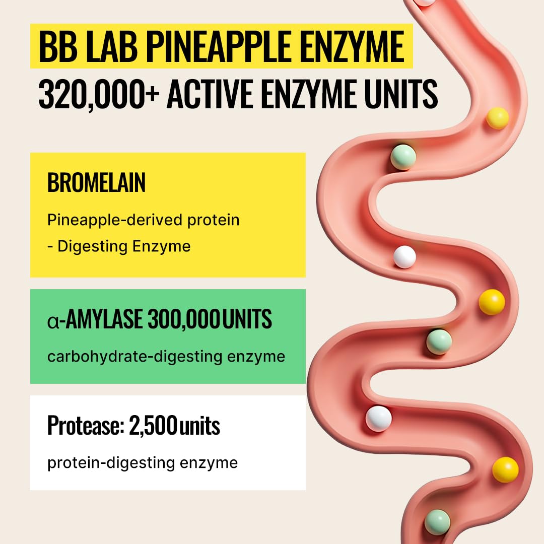 BB LAB Pineapple Enzyme Supplement Powder 3.17 Ounce