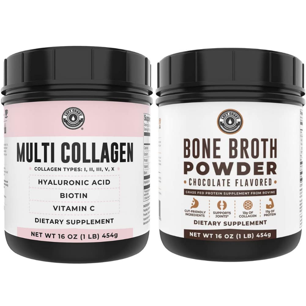 Left Coast Performance Chocolate Bone Broth and Multi Collagen Powder 1