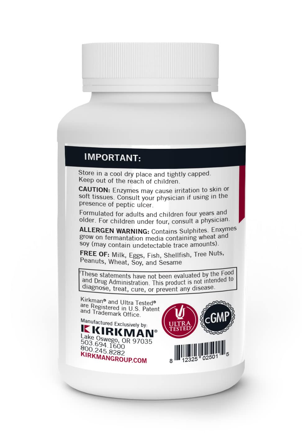 Kirkman Enzyme Complete/DPP-IV 120 Capsules