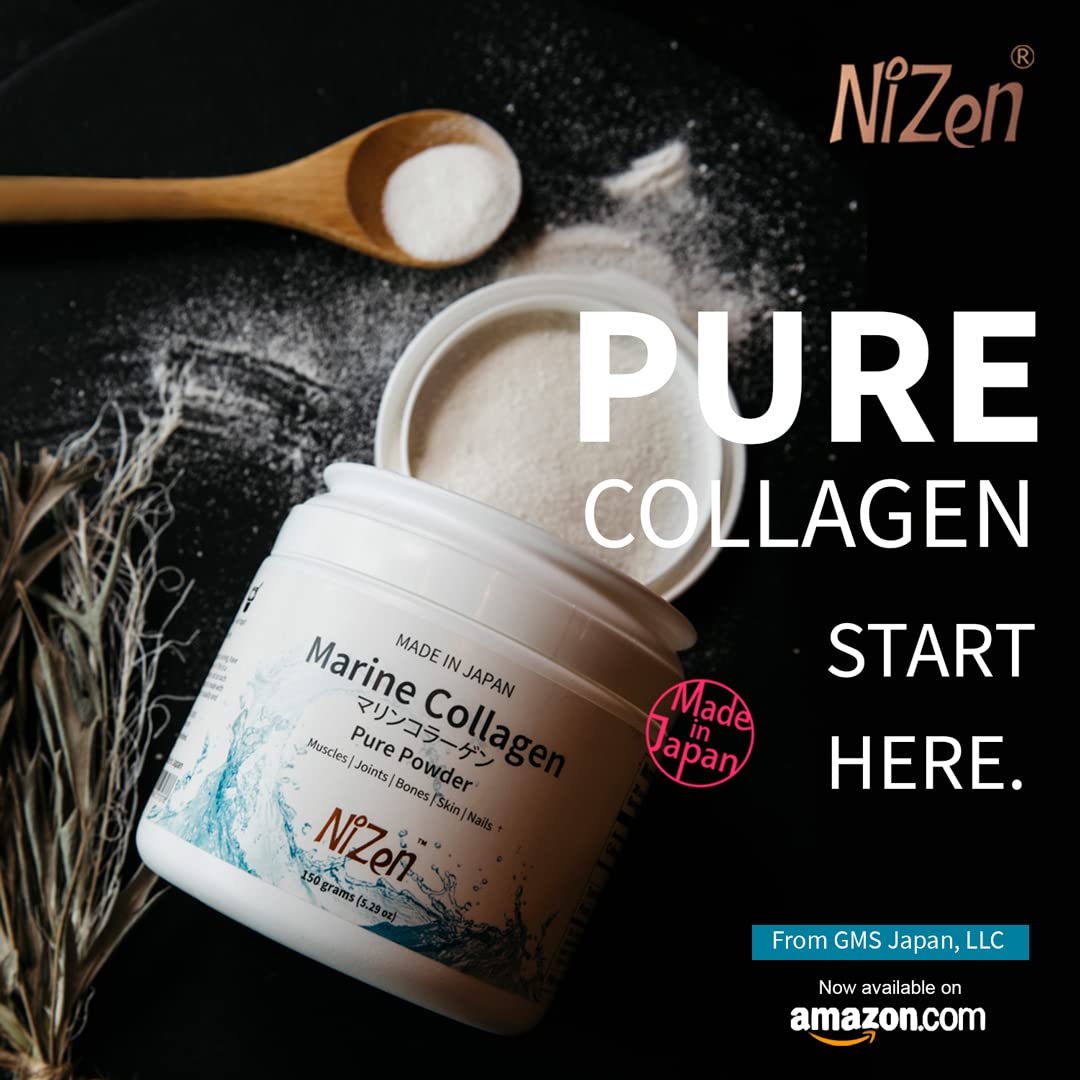Nizen Marine Collagen Pure Powder, 5.3 Ounce