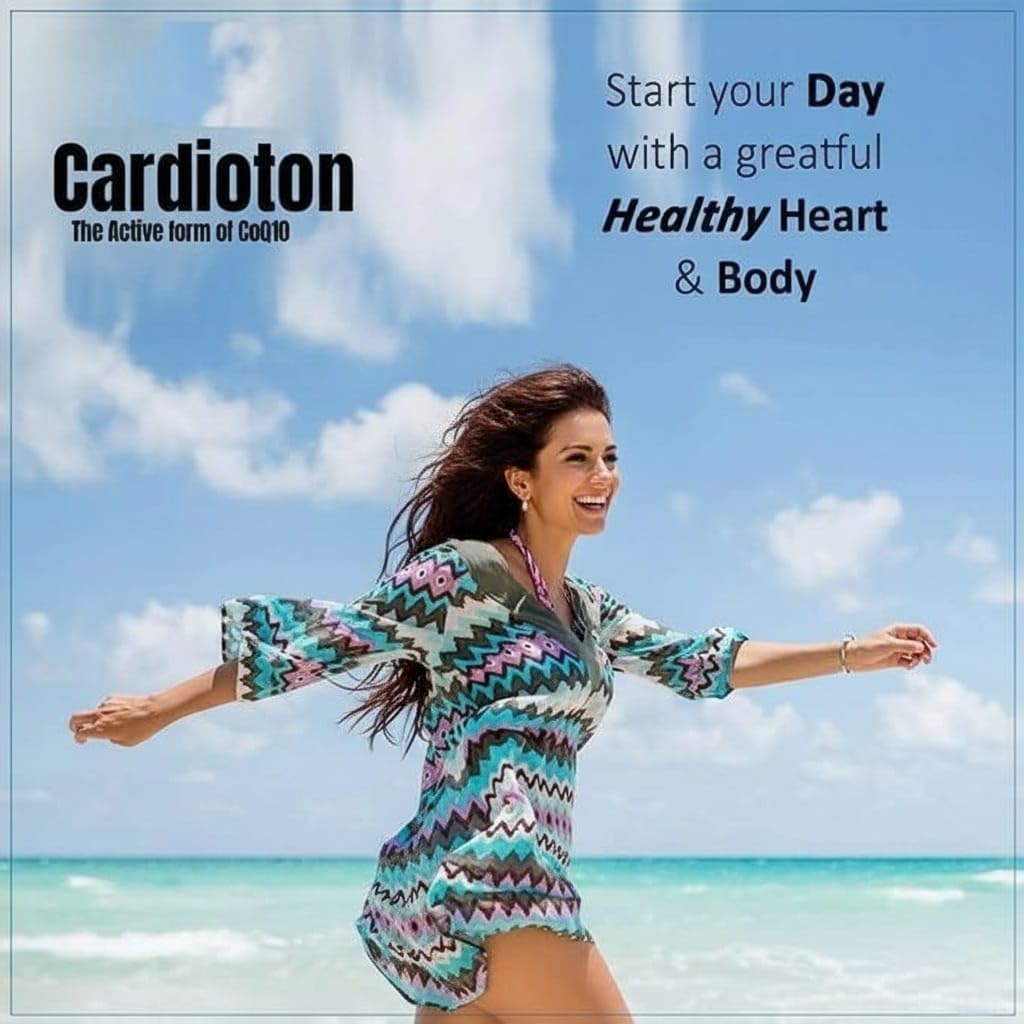 Generic Cardioton with Coenzyme Q10 & Arjuna Extract for Heart Health Capsule 60 Count