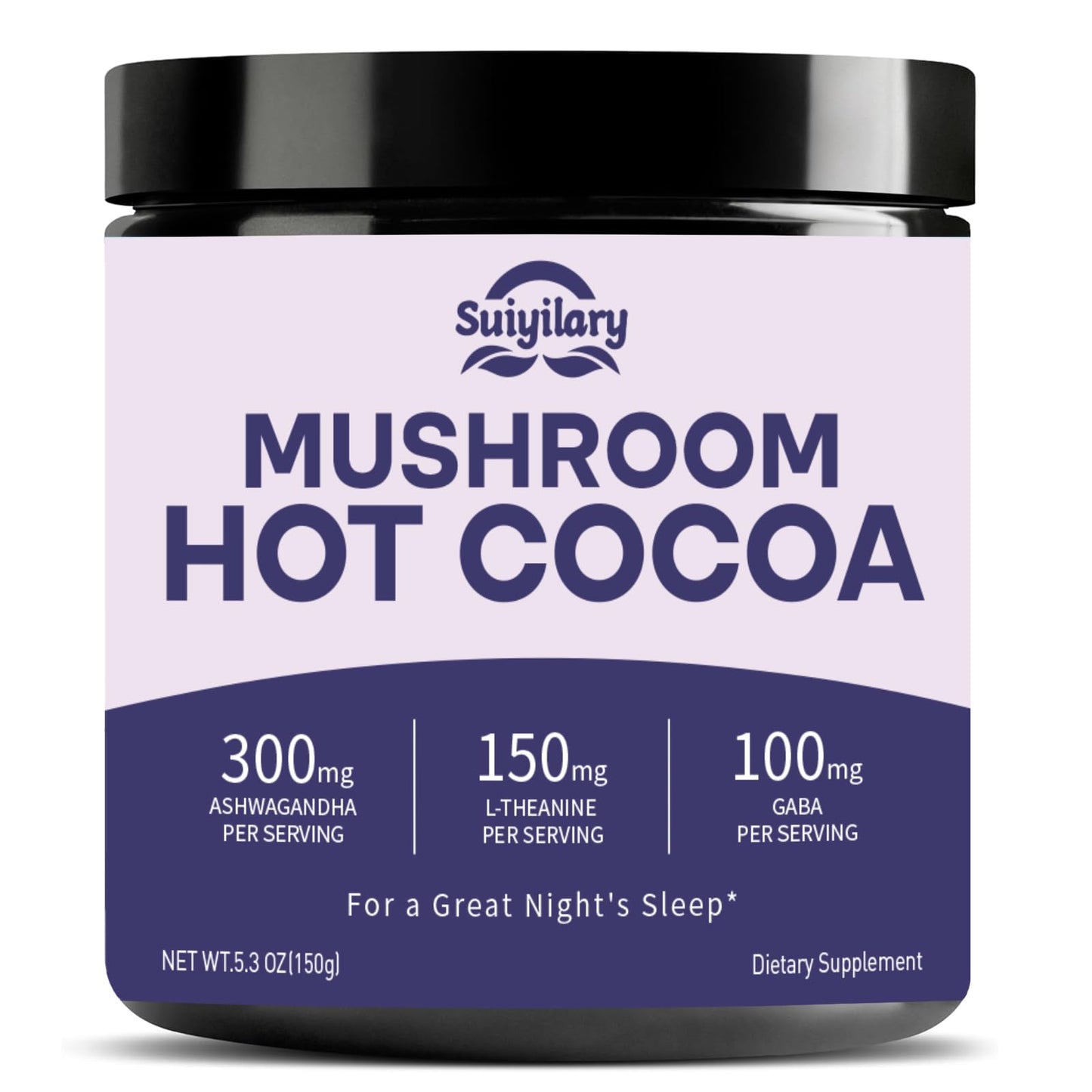 Suiyilary 10 Mushroom Hot Cocoa for Sleep Powder 5.3 oz