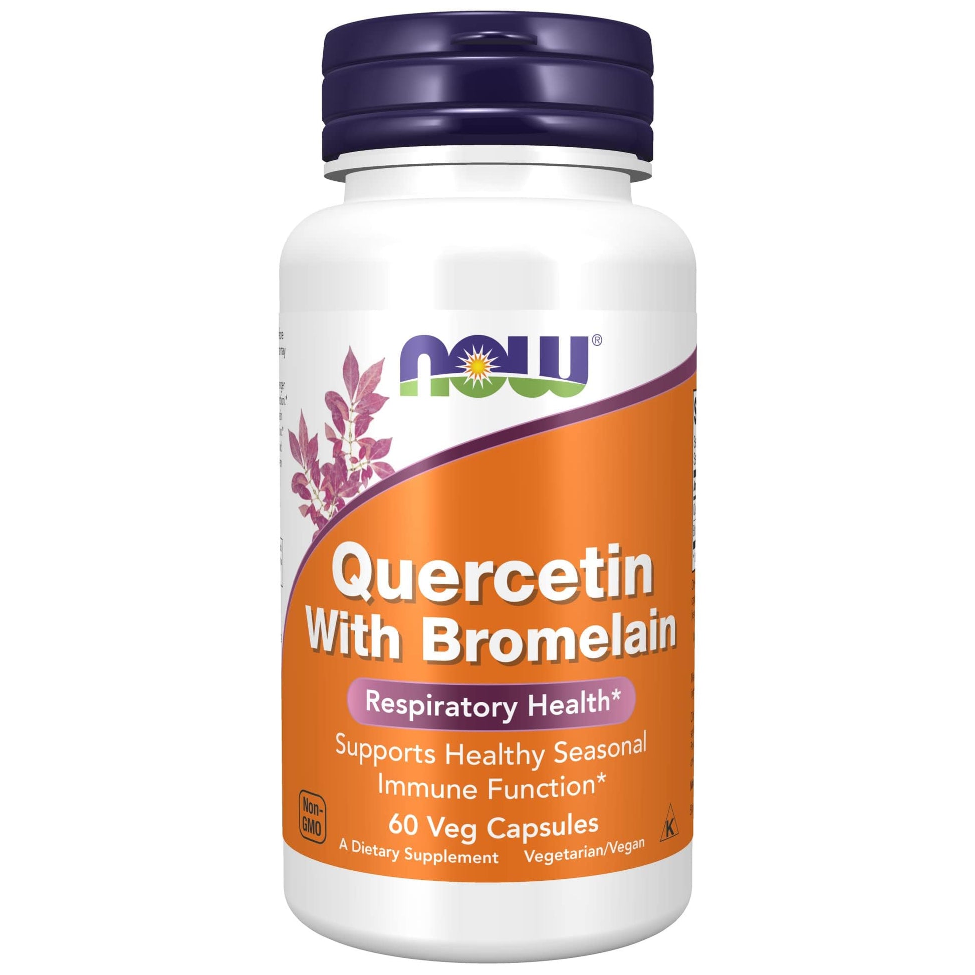 NOW Foods Quercetin with Bromelain Capsules, 60 Capsules