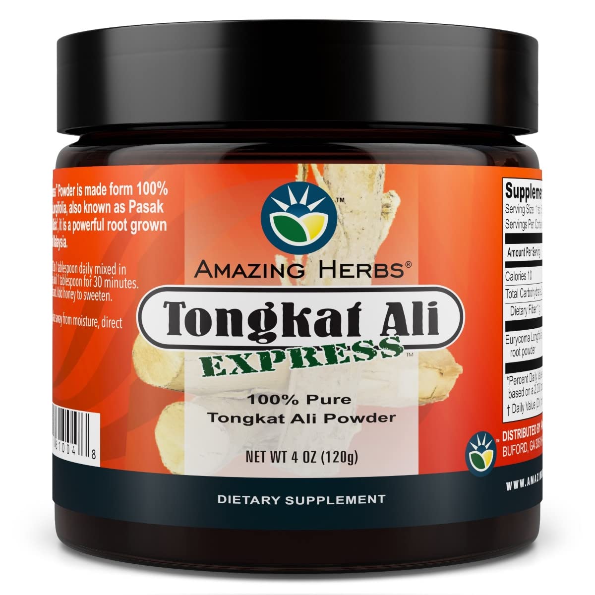 Amazing Herbs Tongkat Ali Powder 4 oz