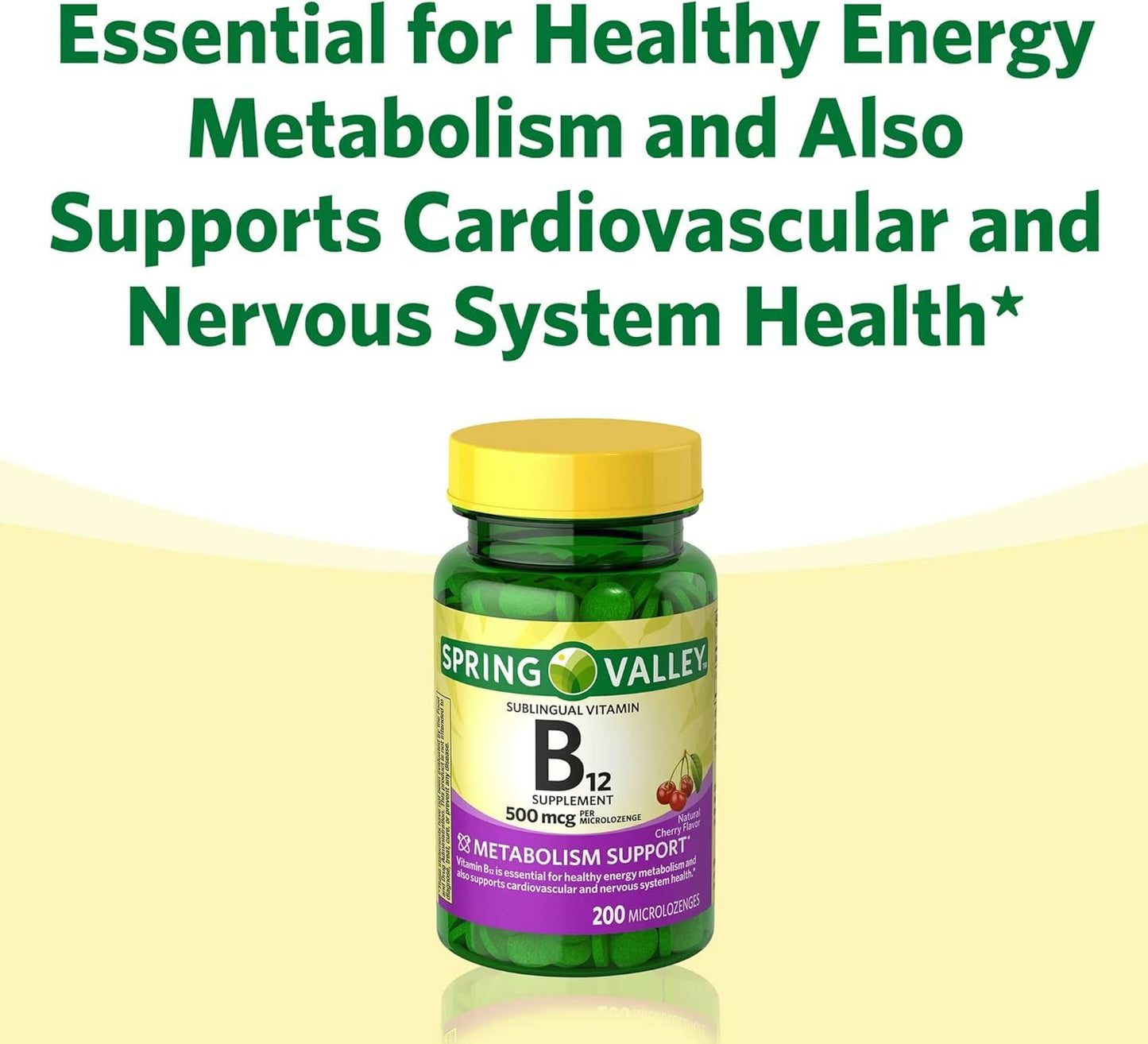 BASKETGOODS Sublingual B12 500 mcg Microlozenges 200 Count