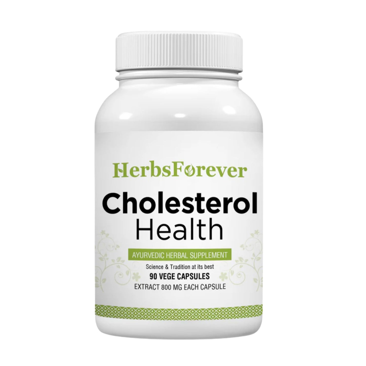 Herbsforever Cholesterol Health Support & Triglyceride & Heart Health Antioxidant, 800mg, 90 Capsules