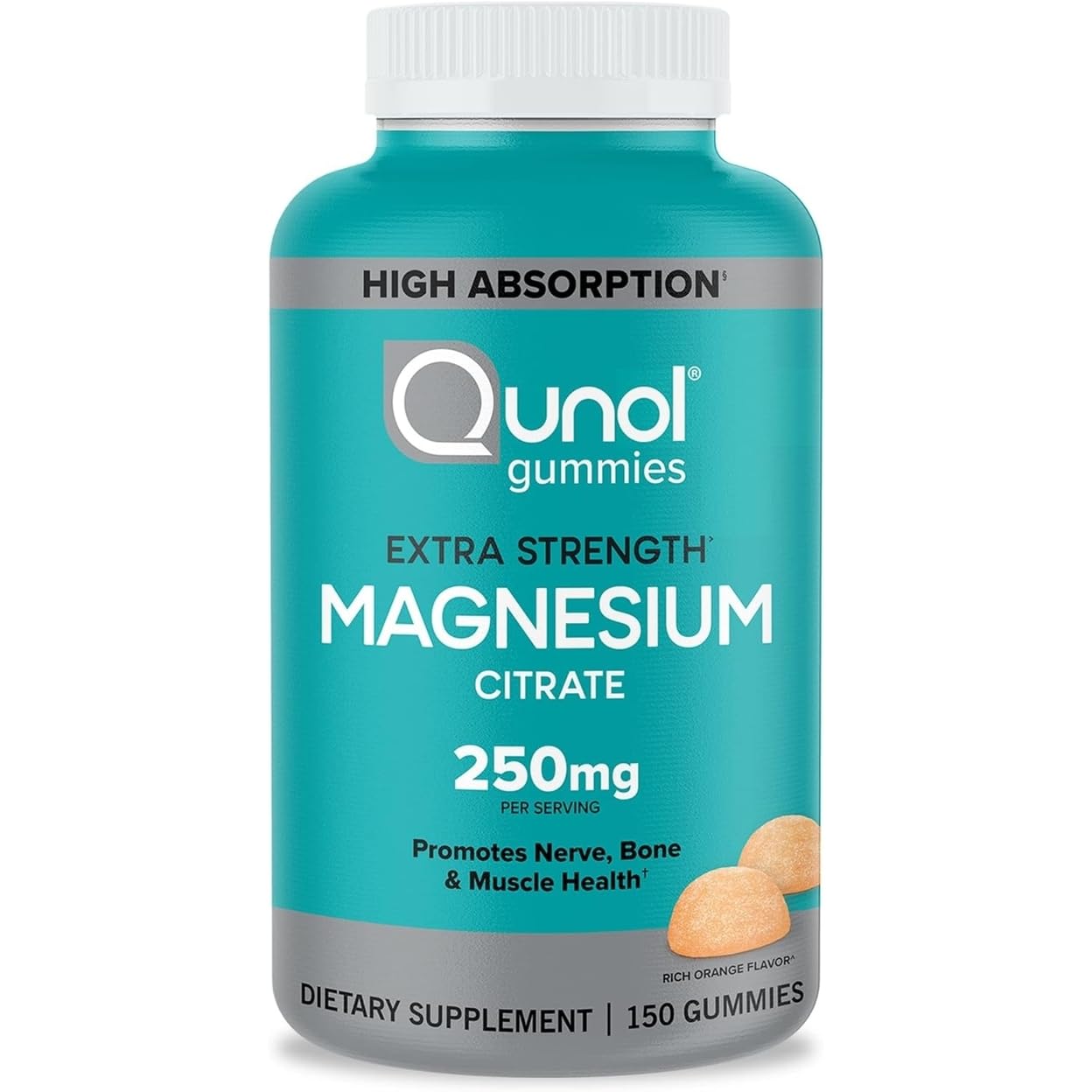 Qunol Magnesium Citrate Gummies, 150 Count