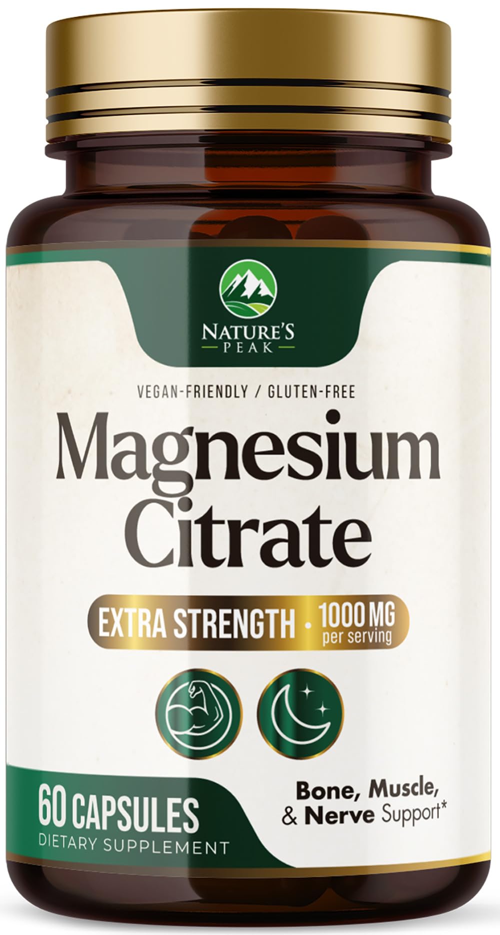 Nature's Peak Magnesium Citrate Capsules 60 Capsules