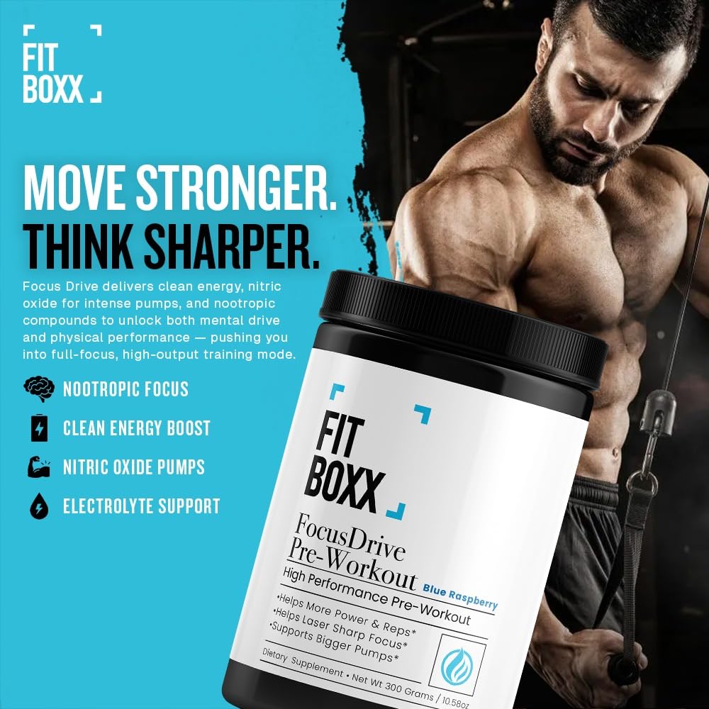Fit Boxx FocusDrive Pre-Workout Powder 10.58 oz