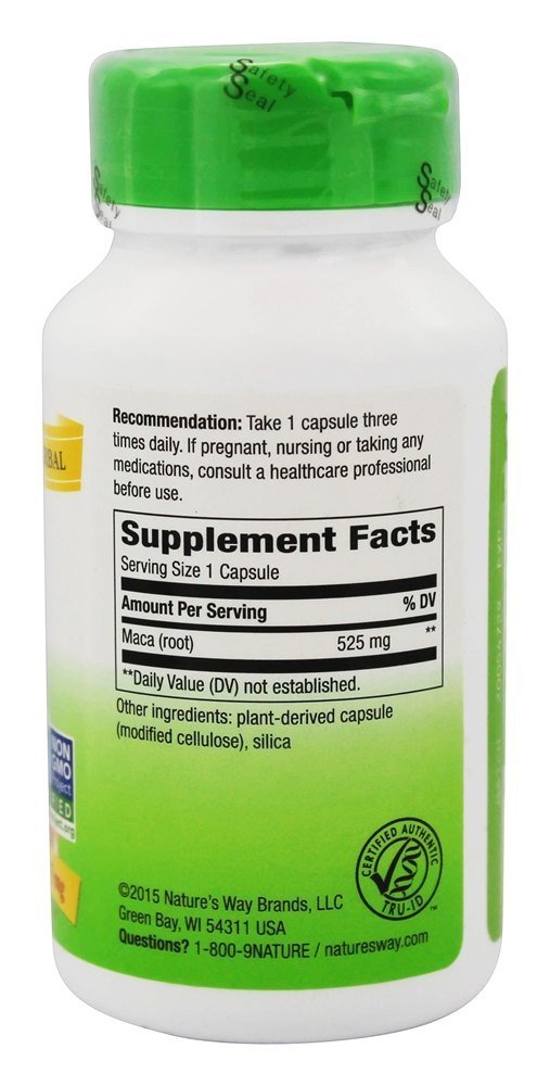 Nature's Way Maca Capsule, 100 Count