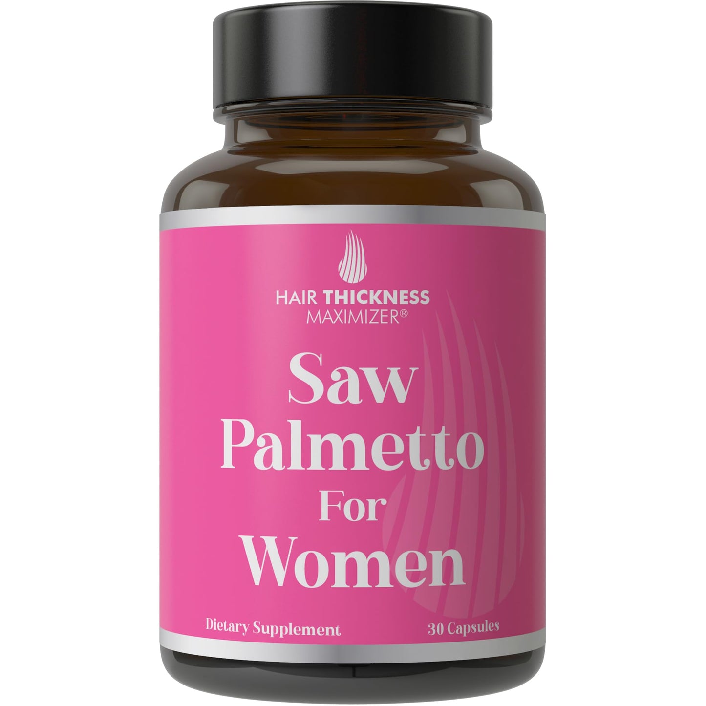 Hair Thickness Maximizer Saw Palmetto for Women + Biotin, Zinc, Copper, & Vitamin D Capsules, 30 Count