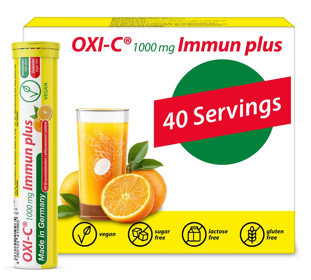 T&D Oxi C 1000 mg Vitamin C, 40 Tablets