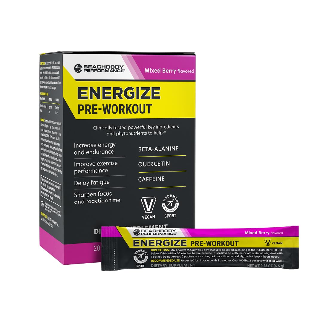 BODi Energize Pre Workout Powder 20 Servings