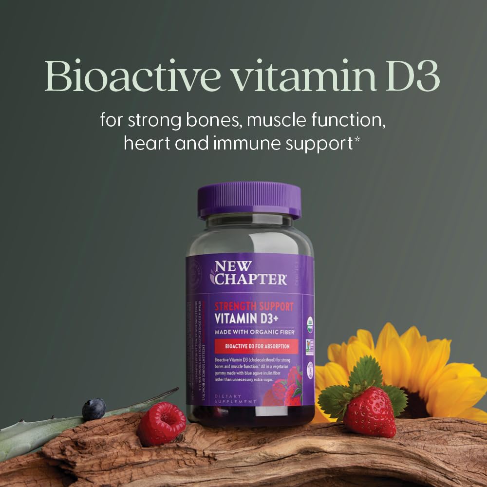 New Chapter Organic Vitamin D3+ Gummies, 60 Gummies