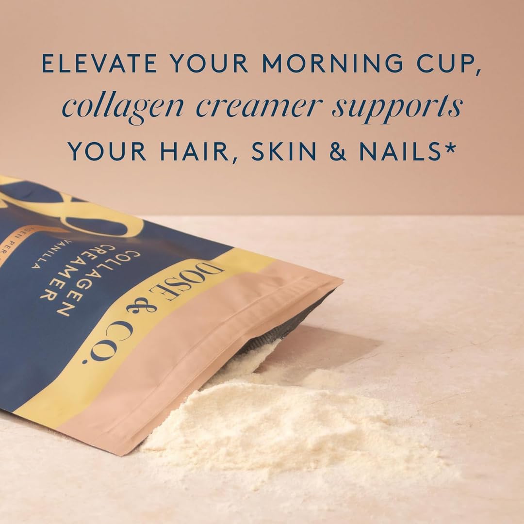 DOSE & CO Vanilla Collagen Creamer Powder, 12 Oz