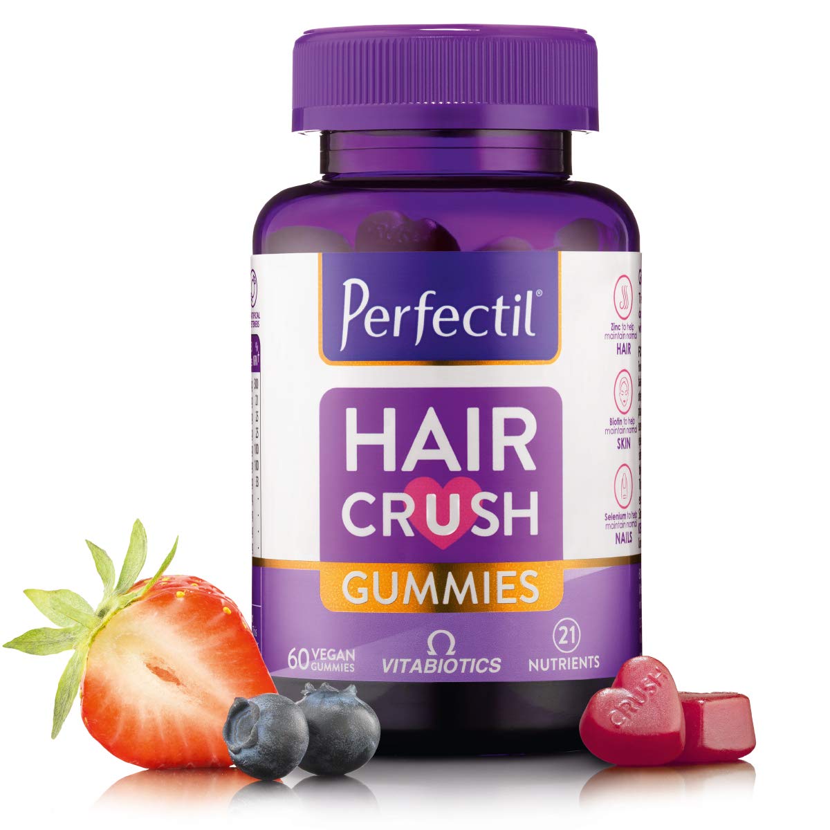 Perfectil Hair Crush Vitamin Gummies 60 Count