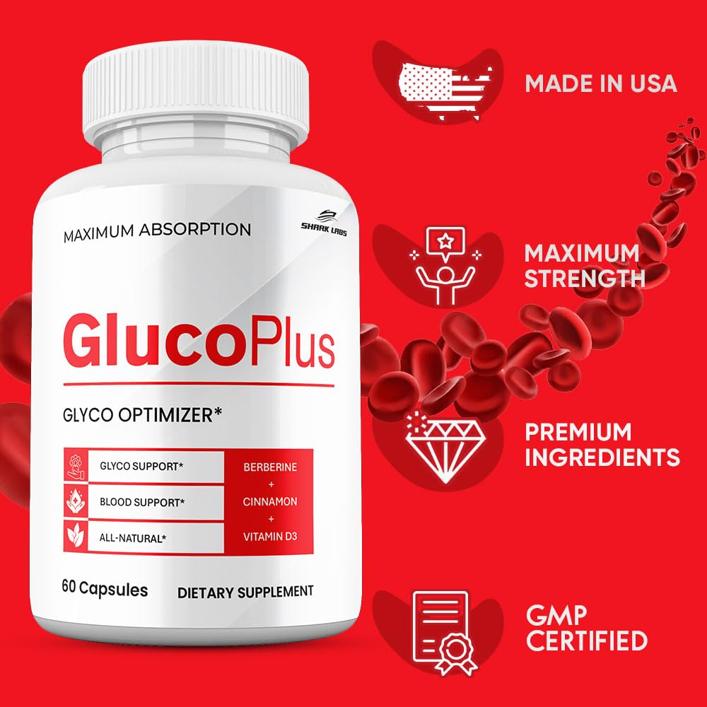 Shark Labs GlucoPlus 60 Capsules