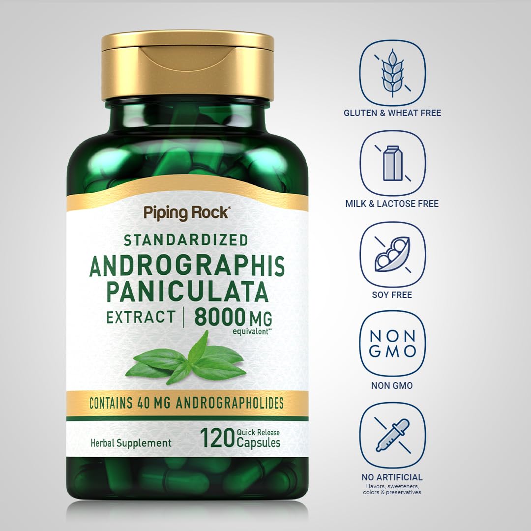 Piping Rock Andrographis Paniculata Extract 120 Capsules