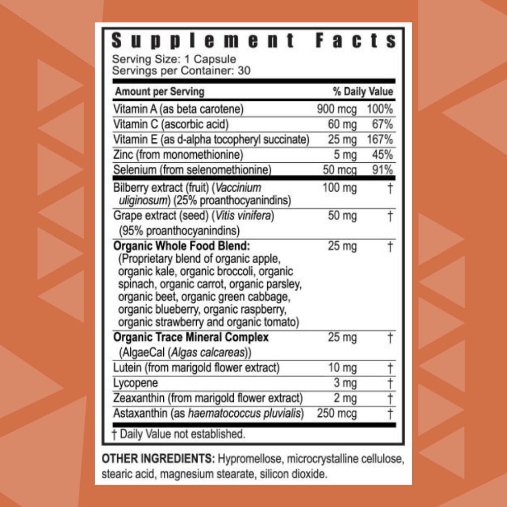 Youngevity Ocutiv Eye Vitamin & Mineral Supplement 30 Tablets