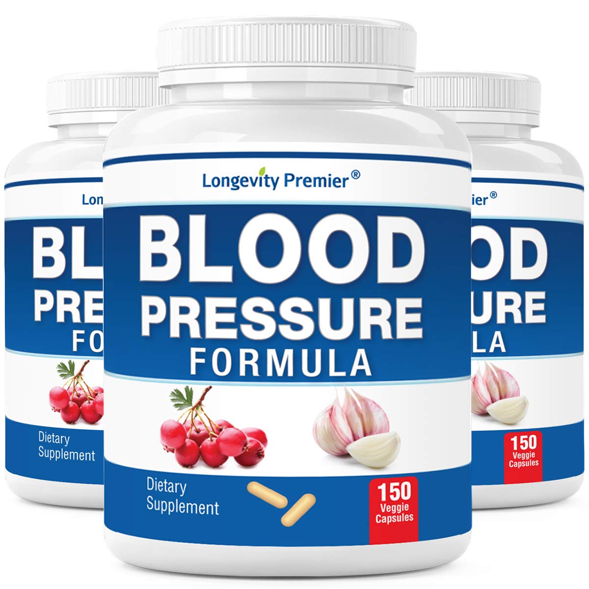 LONGEVITY PREMIER NUTRACEUTICALS INC Longevity Blood Pressure Formula Capsule 1 Count