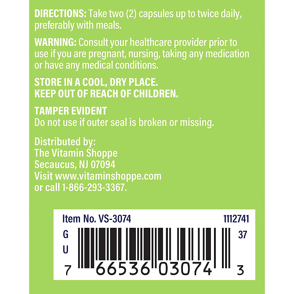 The Vitamin Shoppe Bilberry Extract Capsules 120 Count
