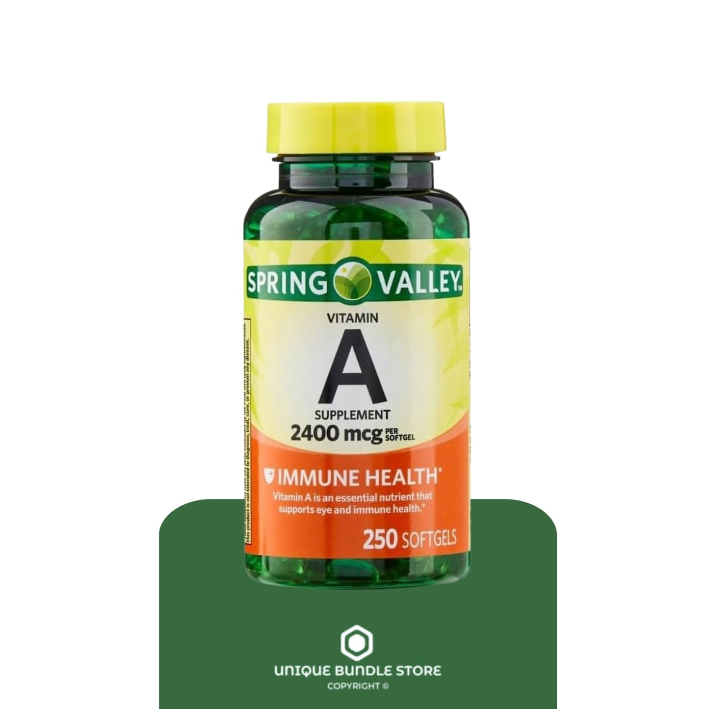 Unique Bundle Store Vitamin A 2400 mcg Softgels, 750 Softgels