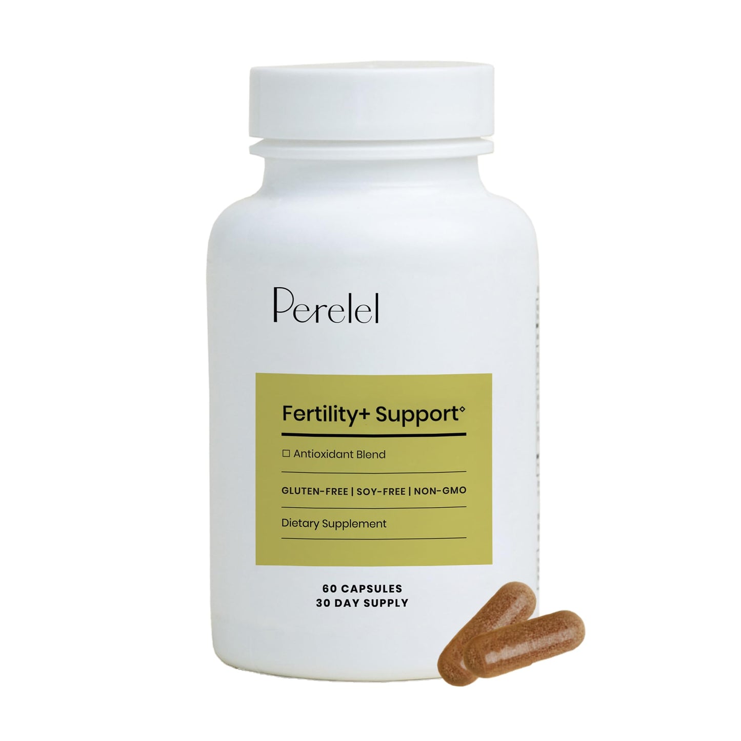 Perelel Fertility Support Antioxidant Multivitamin with COQ10, N-Acetyl-L Cysteine (NAC) & Açaí Berry, Women’s Supplement, Capsules, 60 Count