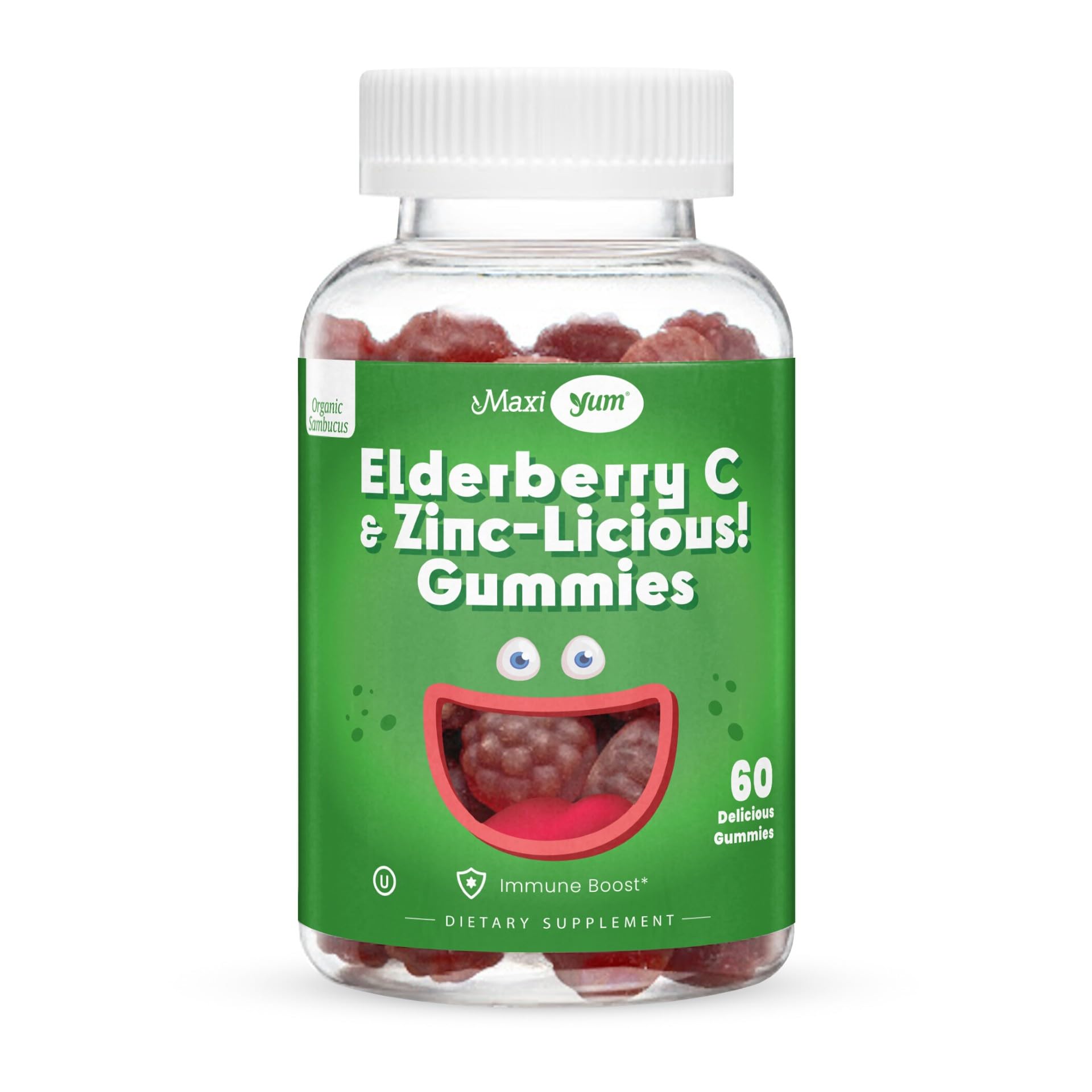 Maxi Health Elderberry Zinc Gummies 60 Count