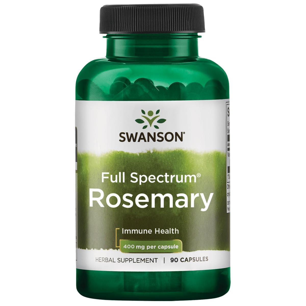 Swanson Full Spectrum Rosemary Herbal Supplement Promoting Immune Health Support - Natural Formula to Help Defend The Body & Support Overall Wellness, 90 Capsules
