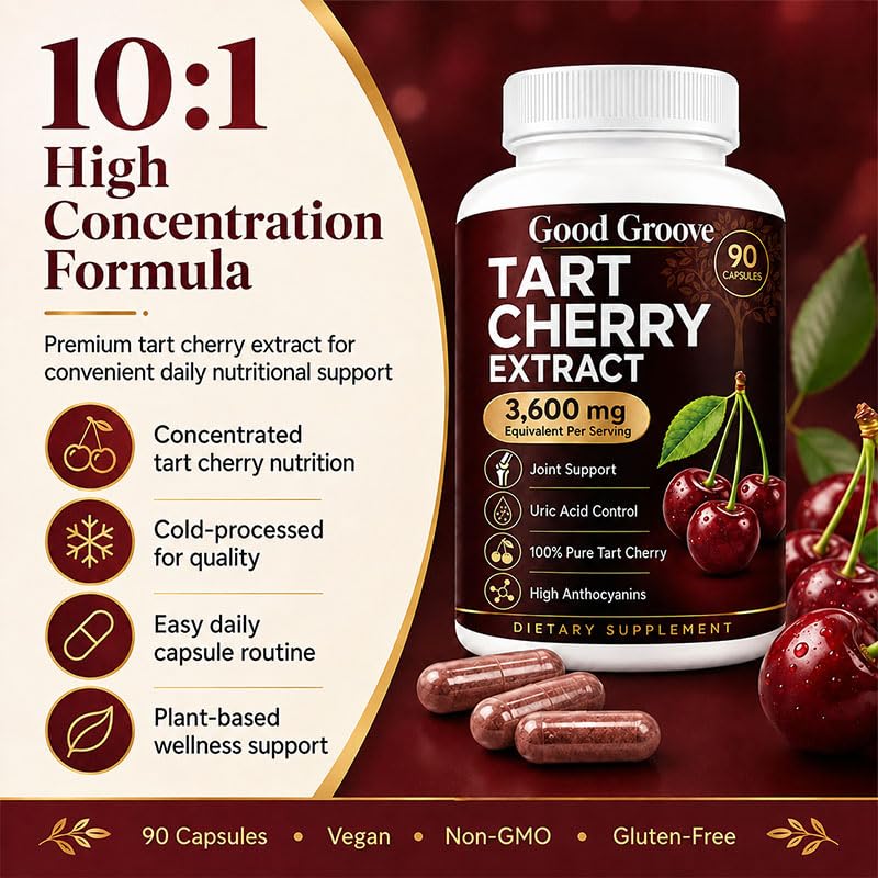 Petalsmooth Good Groove Tart Cherry Extract Softgel 1 Count