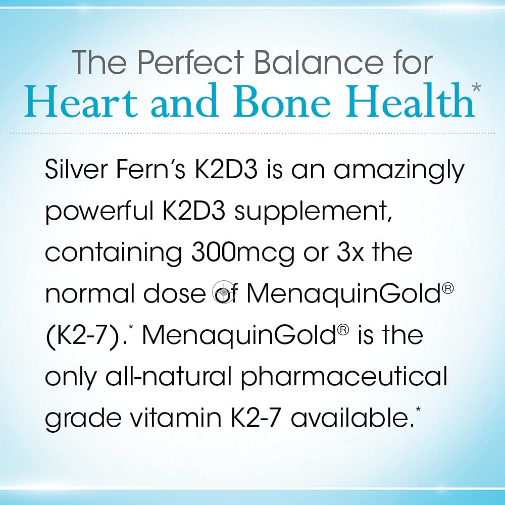 Silver Fern Vitamin K2-D3 Supplement Capsules 30