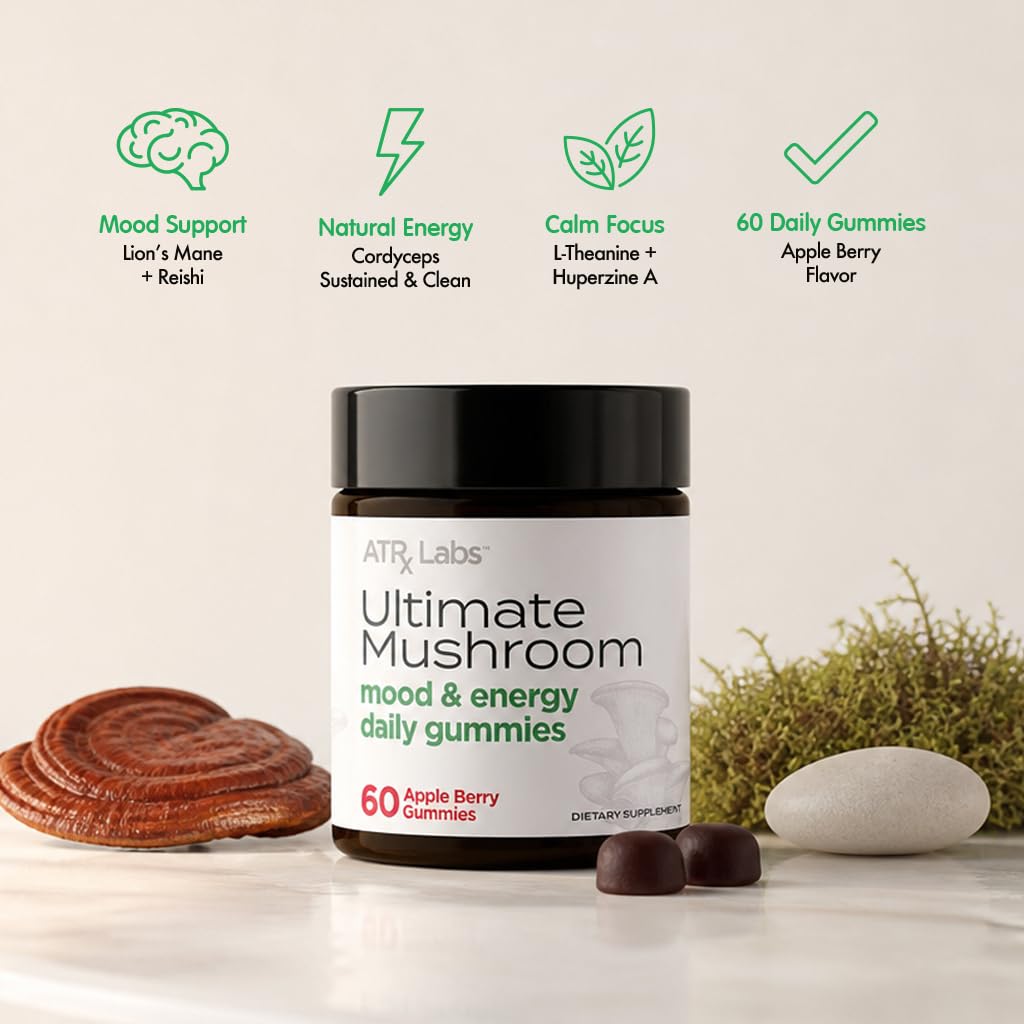 ATRx Labs Ultimate Mushroom Daily Gummies Gummy 60 Count