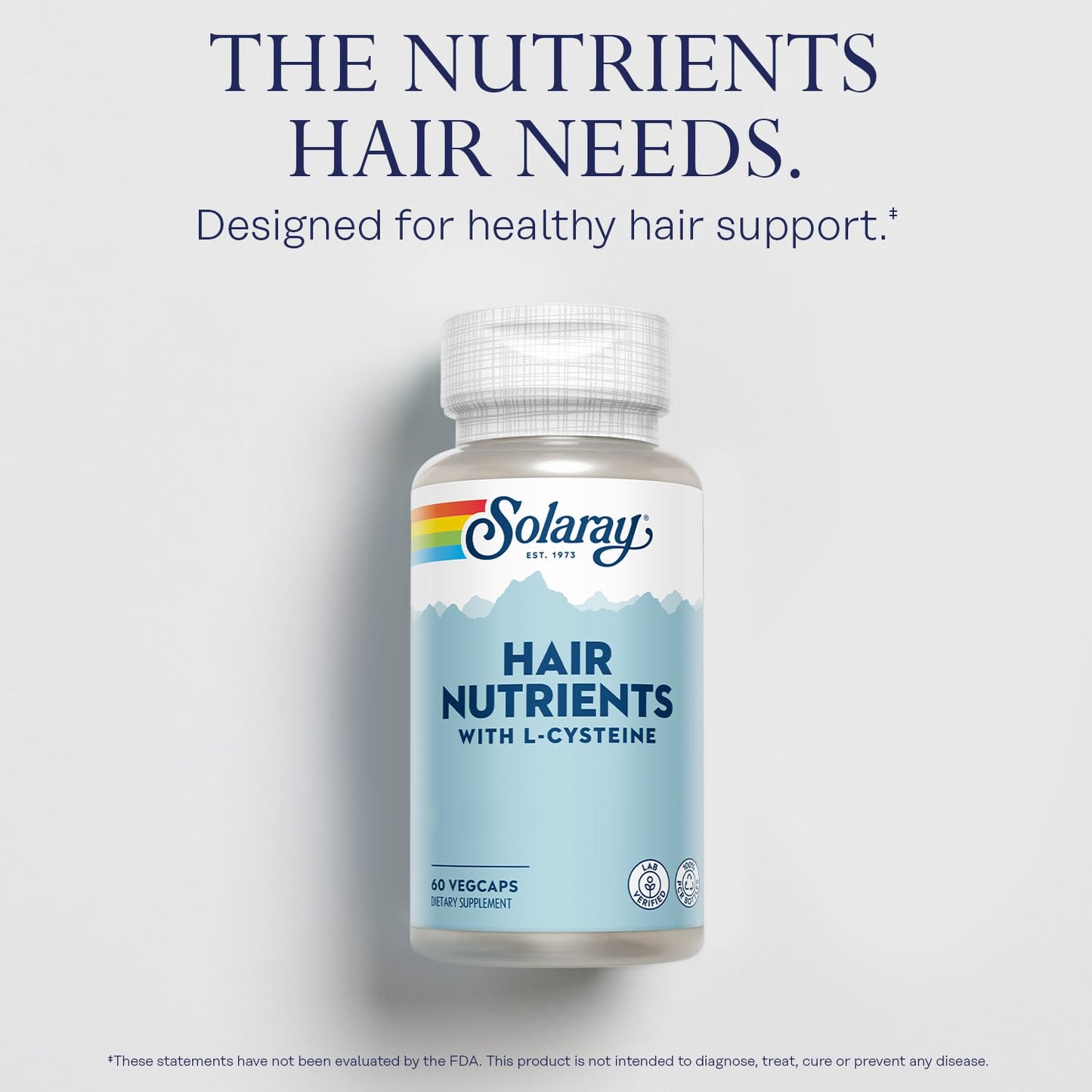 SOLARAY Hair Nutrients w/L-Cysteine 60 Capsules