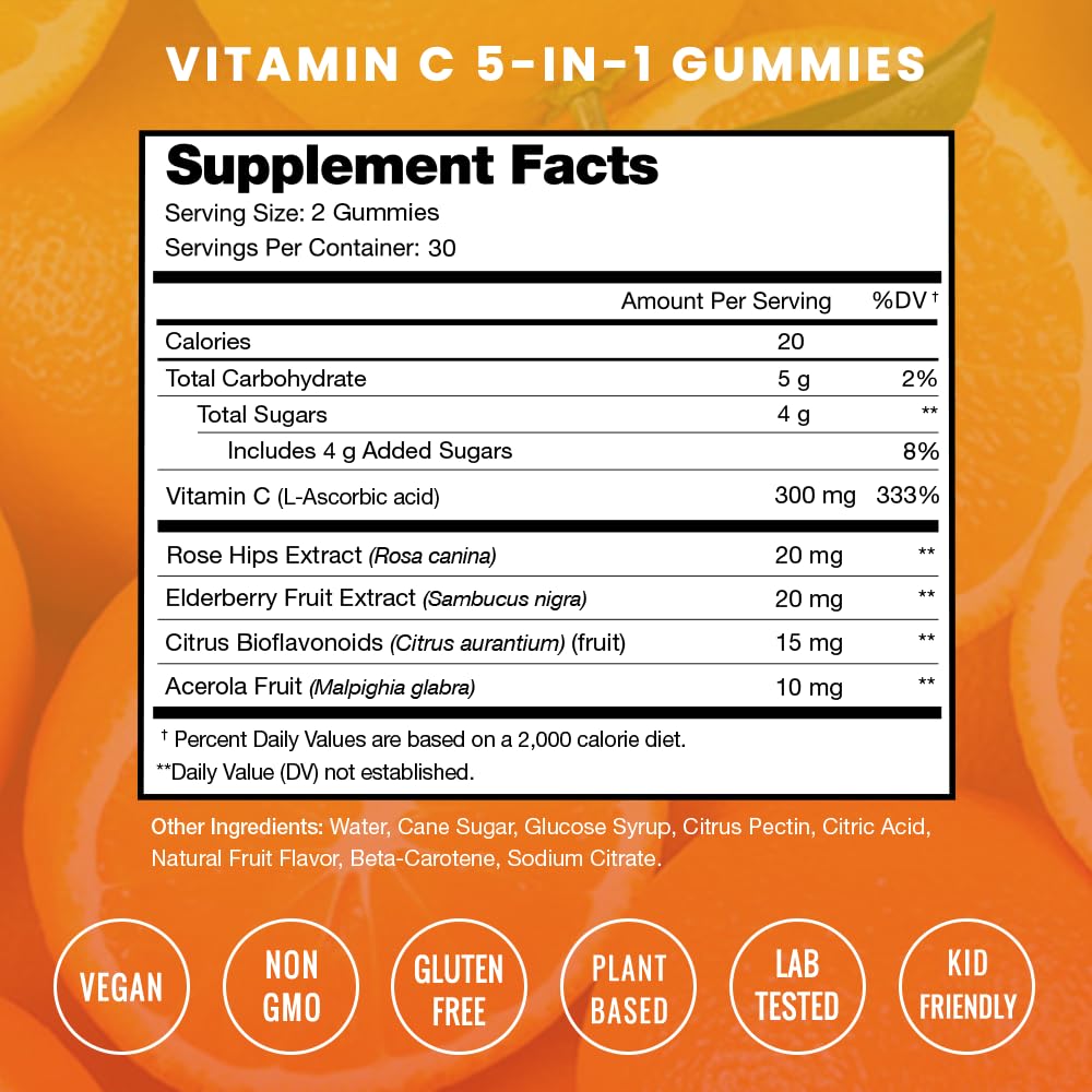 NutraChamps Biotin Gummies and Vitamin C Gummies Bundle, Chewable Gummies, 1 Bundle
