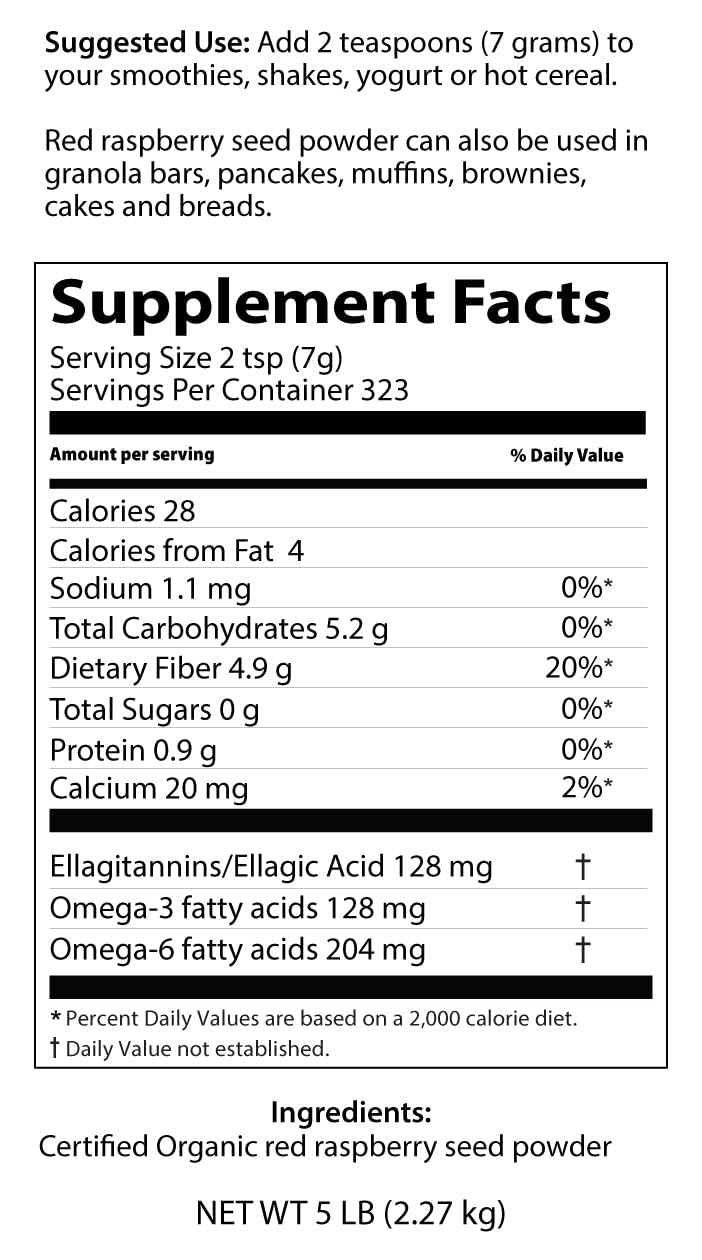 Berry Beautiful Organic Meeker Red Raspberry Seed Powder 80 oz