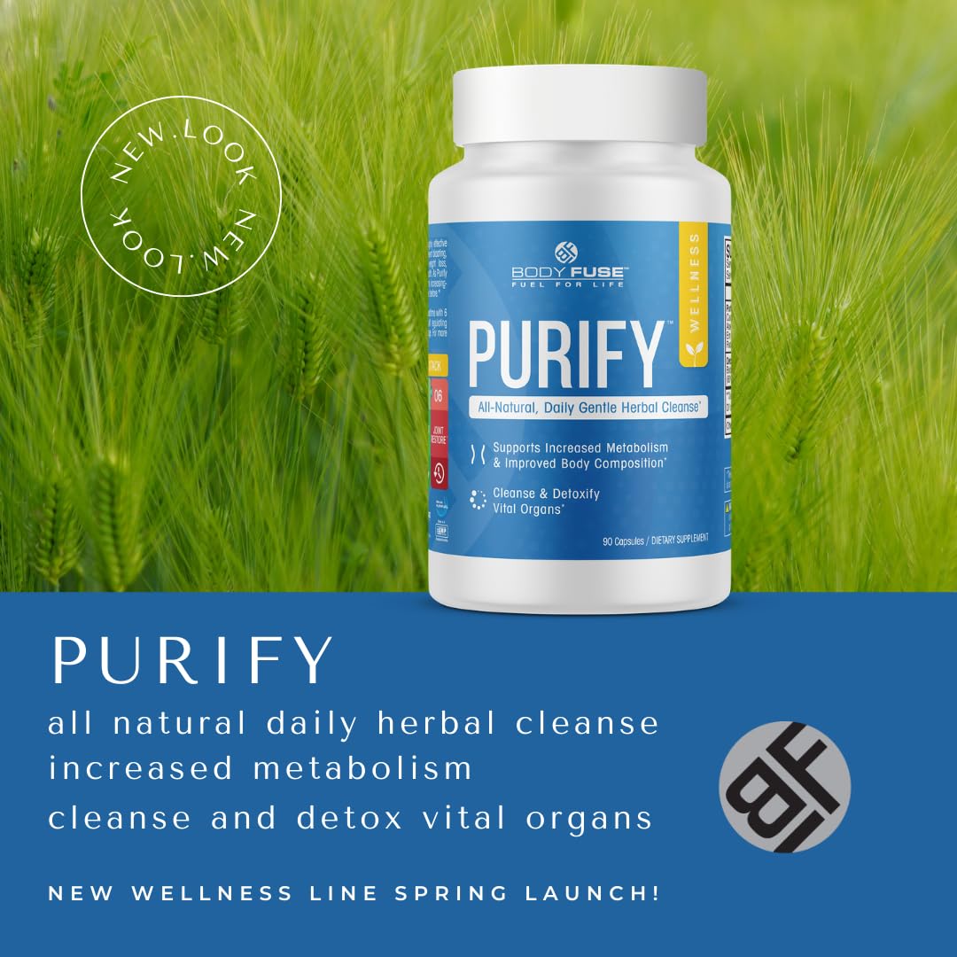 Body Fuse Purify All Natural Internal Organ GI Detox, 90 Capsules