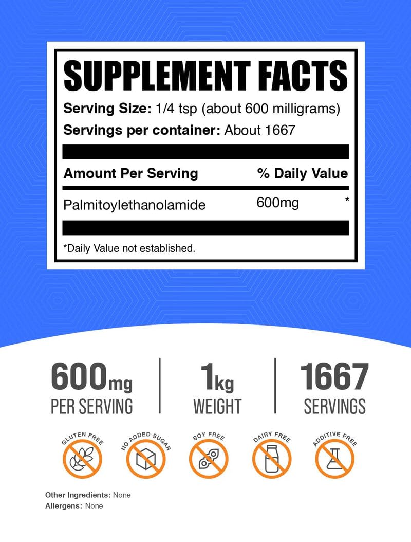 BulkSupplements Palmitoylethanolamide Powder, 35.2 oz