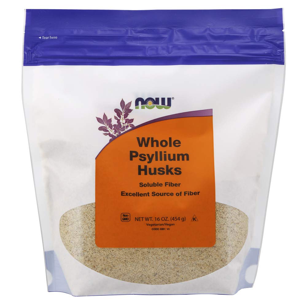 NOW Foods Psyllium Husks Whole Powder 16-Ounce