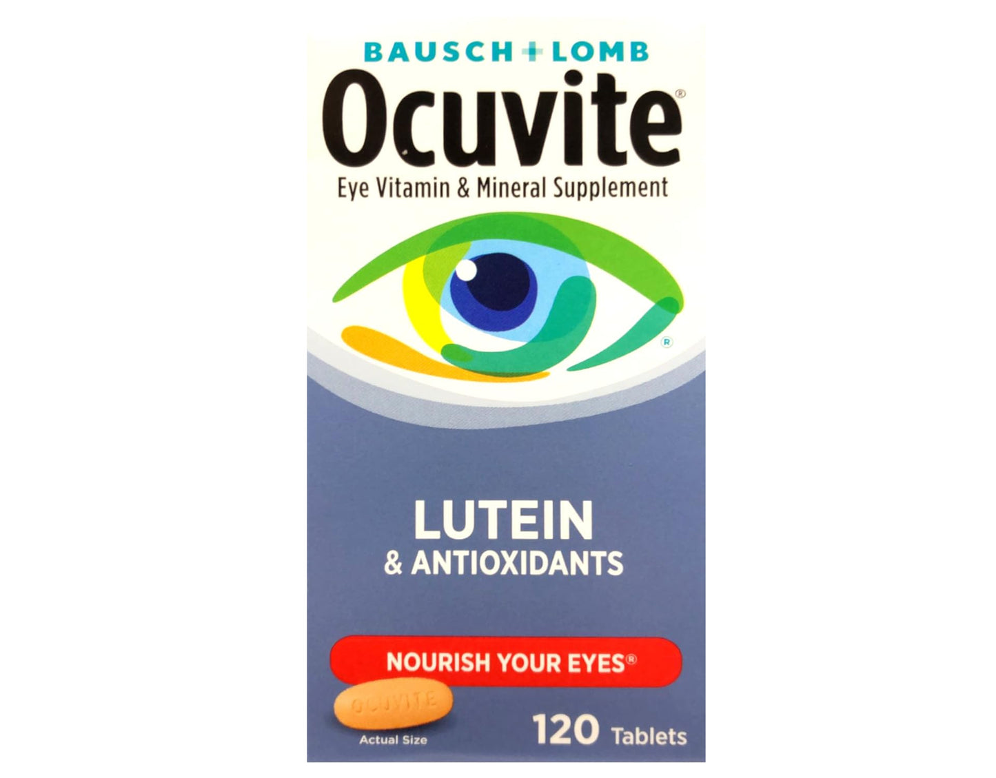 Bausch + Lomb Ocuvite with Lutein Tablet, 120 Tablets