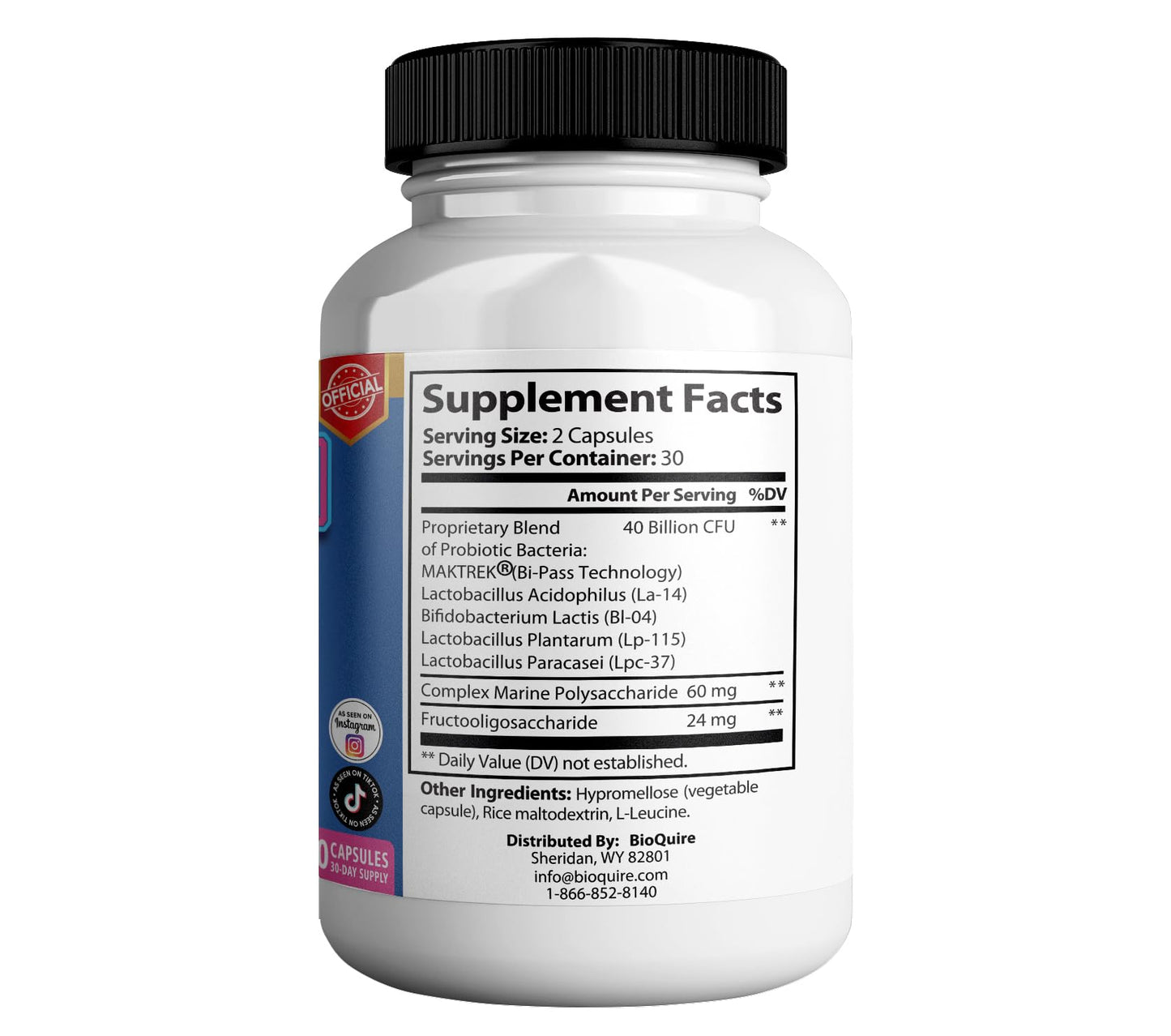 BIOQUIRE Dentafend Max Probiotic Supplement Capsule 60 Capsules