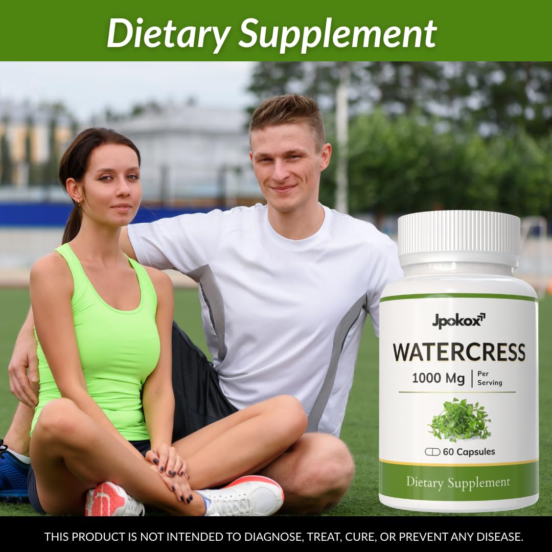 Jpokox Watercress Capsules 1000mg 60 Count