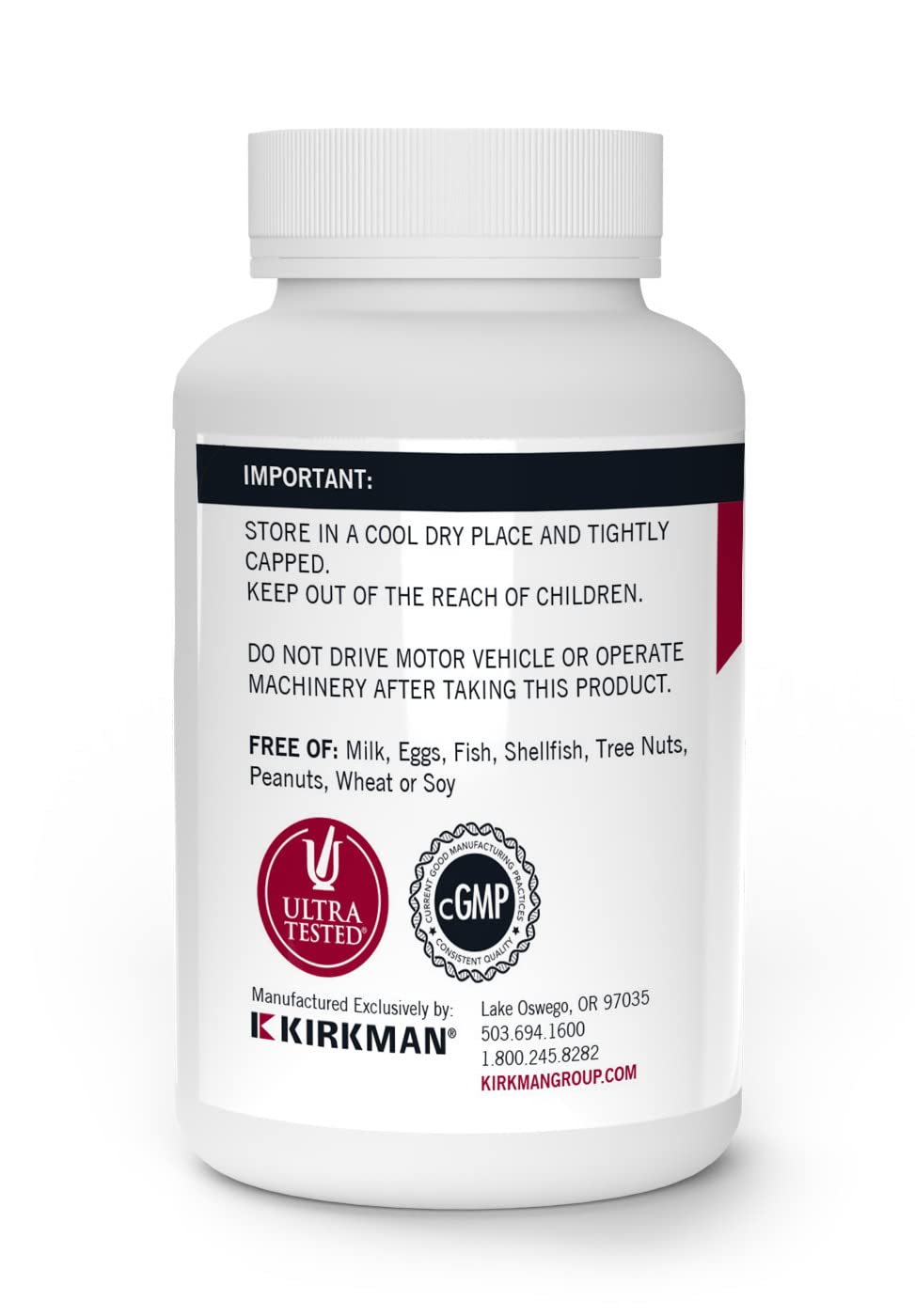 Kirkman Melatonin 1 mg Chewable Tablets, 100 Count