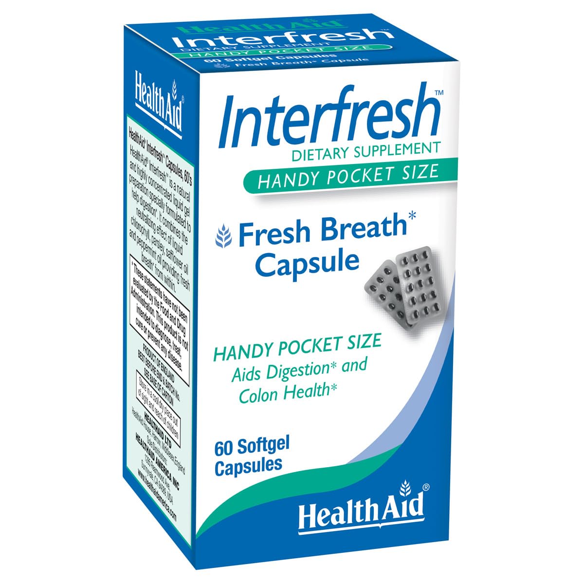 HealthAid Interfresh Capsules, 60 Count