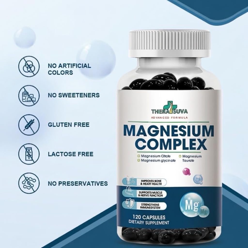 TheraSuva High Absorption Magnesium Complex Softgels 120 Count